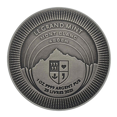 AgaKulche Mont Blanc Dark 2021 Gümüş Sikke Coin